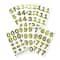 12 Pack: Gold Foil Number Stickers by Recollections™